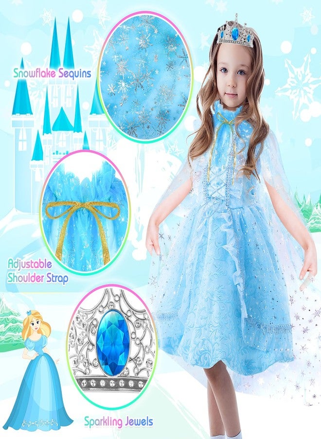 EULRGAUS Princess Dress Up, Dress Up Clothes for Girls 3-6, Cosplay Princess Costume Gift Set with Princess Dresses and Princess Toys, Pretend Play Toddler Girl Toys, Halloween Christmas Birthday Gift - Image 3